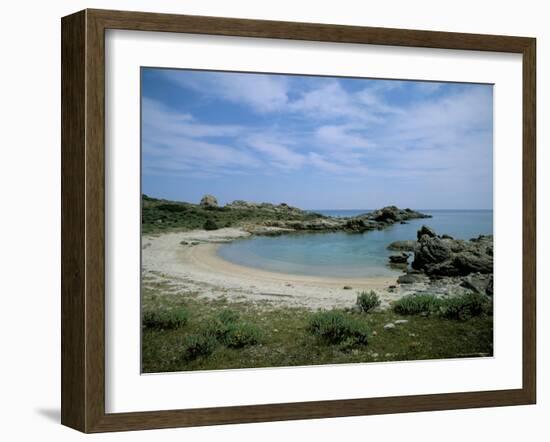 Bay on the Coast, Asinara, Sardinia, Italy, Mediterranean-Oliviero Olivieri-Framed Photographic Print