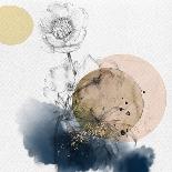 Flower and Watercolor Circles-Bay Solace-Art Print