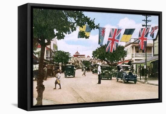 Bay Street, Nassau, Bahamas, 1931-null-Framed Stretched Canvas