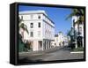 Bay Street, Nassau, Bahamas, West Indies, Central America-J Lightfoot-Framed Stretched Canvas