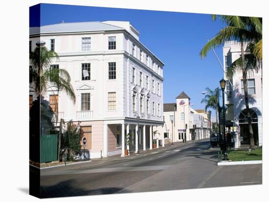 Bay Street, Nassau, Bahamas, West Indies, Central America-J Lightfoot-Stretched Canvas