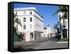 Bay Street, Nassau, Bahamas, West Indies, Central America-J Lightfoot-Framed Stretched Canvas