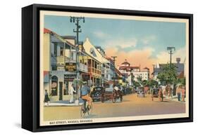 Bay Street, Nassau, Bahamas-null-Framed Stretched Canvas