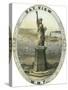 Bay View Brand Cigar Box Label, View of the Statue of Liberty-Lantern Press-Stretched Canvas