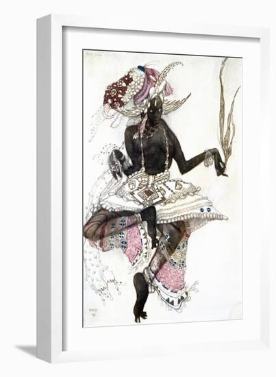 Bayadere' Costume Design for Le Dieu Bleu (The Blue Go), 1911-Leon Bakst-Framed Giclee Print