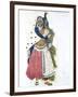 Bayadere with Peacock, Ballet Costume Design, 1911-Leon Bakst-Framed Premium Giclee Print