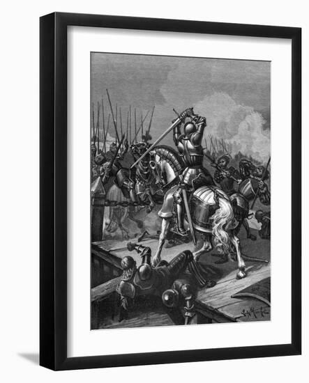 Bayard at Garigliano-Ludovic Mouchot-Framed Art Print