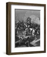 Bayard at Garigliano-Ludovic Mouchot-Framed Art Print