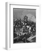 Bayard at Garigliano-Ludovic Mouchot-Framed Art Print
