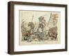 Bayard Defends Alone the Garigliano Bridge-Paul de Semant-Framed Art Print