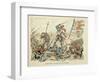 Bayard Defends Alone the Garigliano Bridge-Paul de Semant-Framed Art Print