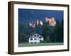 Bayern/Bavaria, Deutsche Alpenstrasse, Schwangau, Schloss Hohenschwangau, Germany-Walter Bibikow-Framed Photographic Print