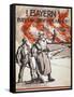 Bayern! Euerer Land Steht in Flammen! Pub. Germany, C.1918-Wera von Bartels-Framed Stretched Canvas