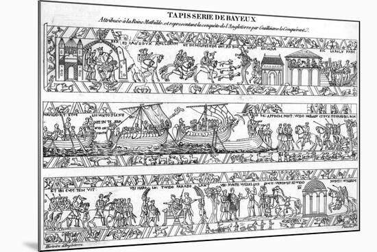 Bayeux Tapestry (1 of 8)-null-Mounted Premium Giclee Print