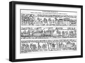 Bayeux Tapestry (1 of 8)-null-Framed Art Print