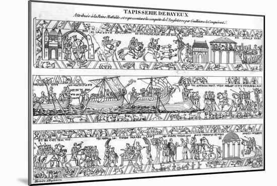 Bayeux Tapestry (1 of 8)-null-Mounted Art Print