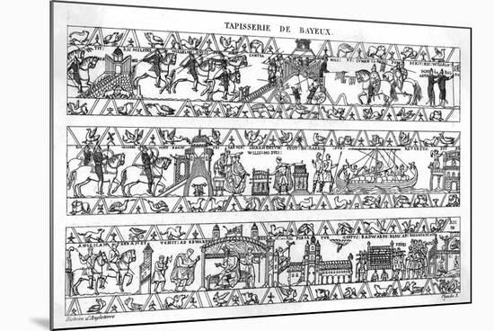 Bayeux Tapestry (3 of 8)-null-Mounted Premium Giclee Print