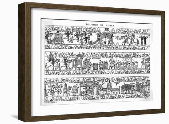 Bayeux Tapestry (3 of 8)-null-Framed Art Print