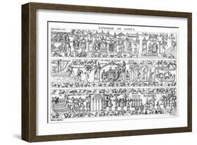 Bayeux Tapestry (4 of 8)-null-Framed Art Print