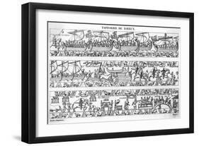 Bayeux Tapestry (5 of 8)-null-Framed Art Print