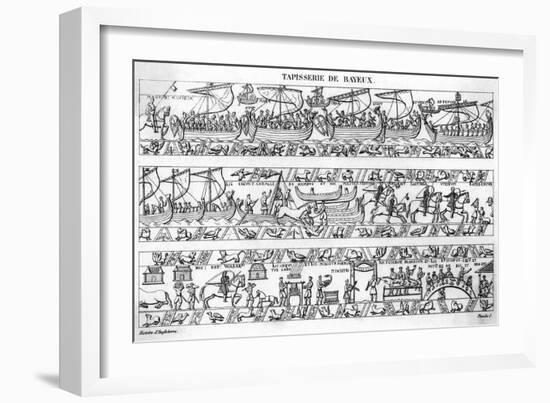 Bayeux Tapestry (5 of 8)-null-Framed Art Print