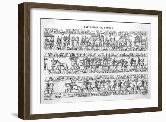 Bayeux Tapestry (6 of 8)-null-Framed Art Print