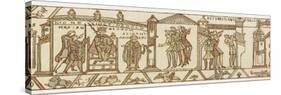 Bayeux Tapestry: at the Coronation Astrologers are Dismayed by the Appearance of Halley's Comet-null-Stretched Canvas
