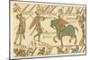 Bayeux Tapestry: Battle of Hastings a Sentinel Tells Harold of the Approaching Normans-null-Mounted Art Print