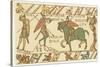 Bayeux Tapestry: Battle of Hastings a Sentinel Tells Harold of the Approaching Normans-null-Stretched Canvas
