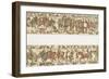 Bayeux Tapestry: Battle of Hastings the Norman Horsemen Charge the English Infantry-null-Framed Photographic Print