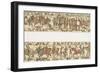 Bayeux Tapestry: Battle of Hastings the Norman Horsemen Charge the English Infantry-null-Framed Photographic Print