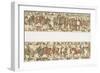 Bayeux Tapestry: Battle of Hastings the Norman Horsemen Charge the English Infantry-null-Framed Photographic Print