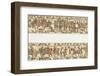 Bayeux Tapestry: Battle of Hastings the Norman Horsemen Charge the English Infantry-null-Framed Photographic Print