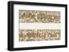 Bayeux Tapestry: Battle of Hastings the Norman Horsemen Charge the English Infantry-null-Framed Photographic Print