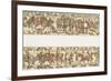 Bayeux Tapestry: Battle of Hastings the Norman Horsemen Charge the English Infantry-null-Framed Photographic Print