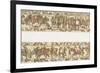 Bayeux Tapestry: Battle of Hastings the Norman Horsemen Charge the English Infantry-null-Framed Photographic Print