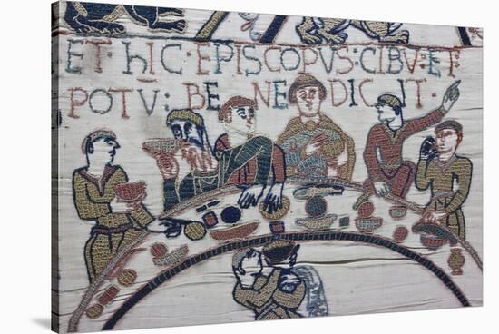 Bayeux Tapestry, Bayeux, Normandy, France-Walter Bibikow-Stretched Canvas