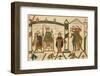 Bayeux Tapestry: Harold is Crowned King of England-null-Framed Premium Photographic Print