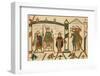 Bayeux Tapestry: Harold is Crowned King of England-null-Framed Premium Photographic Print