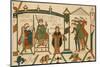 Bayeux Tapestry: Harold is Crowned King of England-null-Mounted Premium Photographic Print