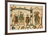 Bayeux Tapestry: Harold is Crowned King of England-null-Framed Photographic Print