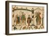 Bayeux Tapestry: Harold is Crowned King of England-null-Framed Photographic Print