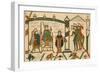 Bayeux Tapestry: Harold is Crowned King of England-null-Framed Photographic Print