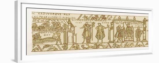 Bayeux Tapestry: Harold is Crowned King-null-Framed Premium Giclee Print