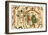 Bayeux Tapestry: King Edward Sends Harold to Confirm to William That He Will Succeed Him-null-Framed Art Print