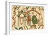 Bayeux Tapestry: King Edward Sends Harold to Confirm to William That He Will Succeed Him-null-Framed Art Print