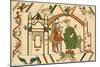 Bayeux Tapestry: King Edward Sends Harold to Confirm to William That He Will Succeed Him-null-Mounted Art Print