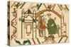 Bayeux Tapestry: King Edward Sends Harold to Confirm to William That He Will Succeed Him-null-Stretched Canvas