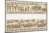 Bayeux Tapestry: Weapons and Wine are Put-null-Mounted Photographic Print