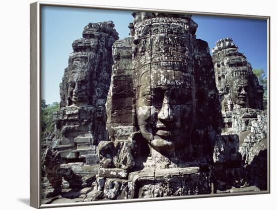 Bayon Temple, Angkor, Cambodia-George Chan-Framed Photographic Print